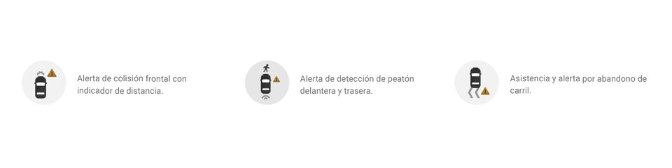 Íconos de seguridad de asistencia y alerta para Chevrolet Traverse 2023
